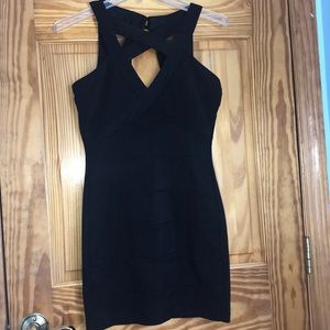 Black tight dress